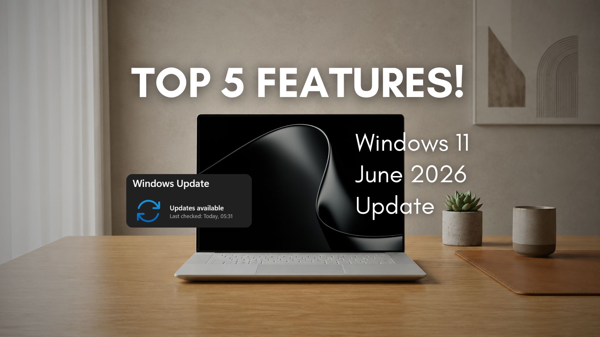 Microsoft just dropped Windows 11's biggest update of 2026, and these are the 5 best features