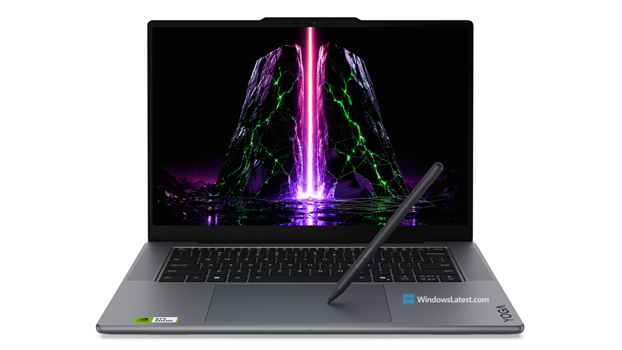 Lenovo Yoga Pro 9n Front View with Stylus