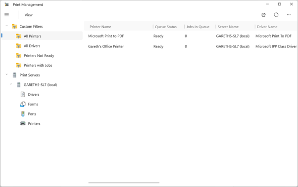 Application de gestion des impressions