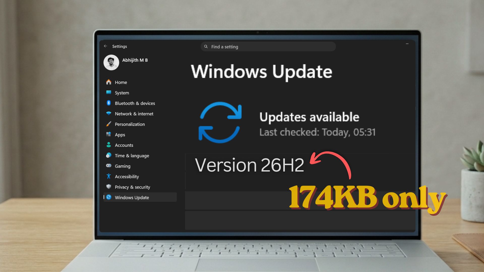 Windows 11 26H2 ma tylko 174KB, co stanowi 0,003% rozmiaru 24H2. Oto dlaczego