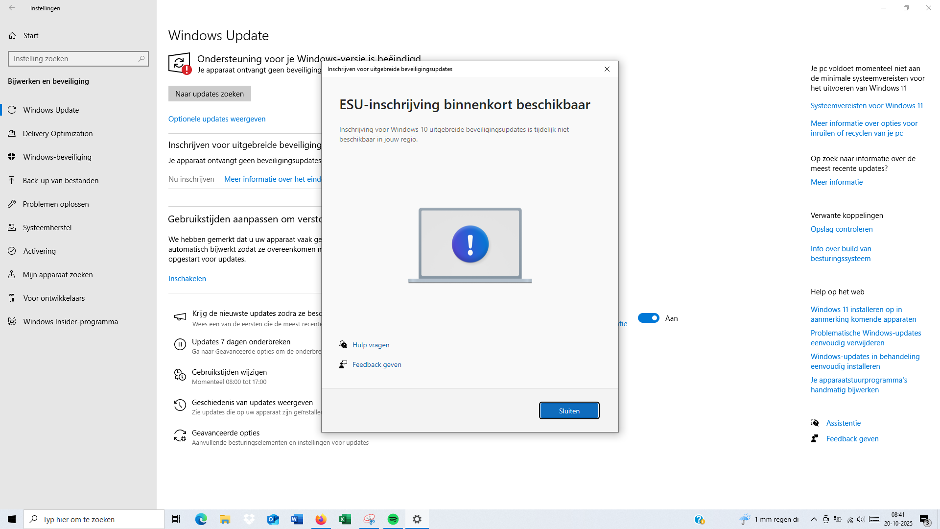 Windows 10 ESU error