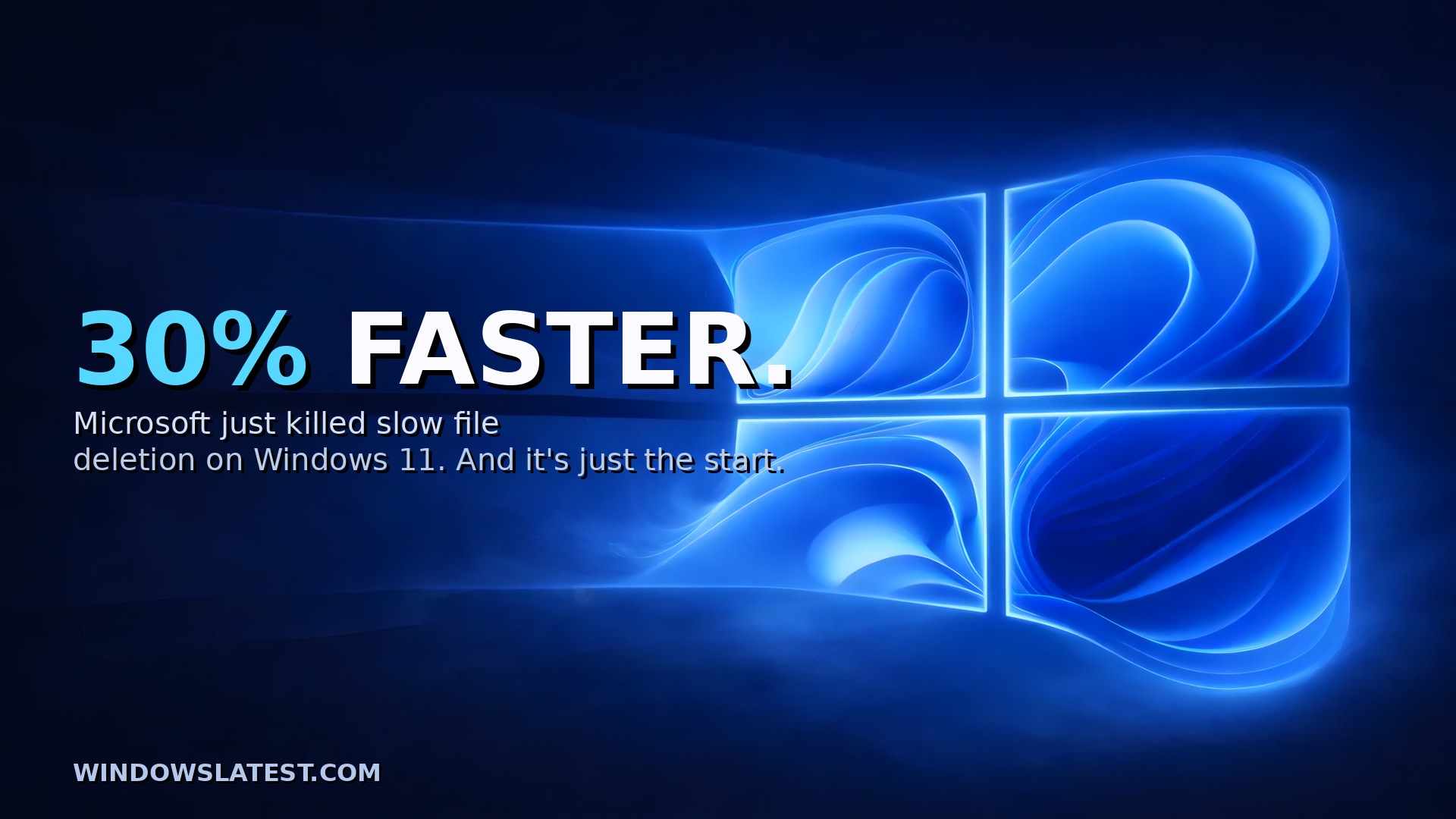 Microsoft, Windows 11에서 파일 삭제 속도 30% 이상 향상 공개, 이는 시작일 뿐