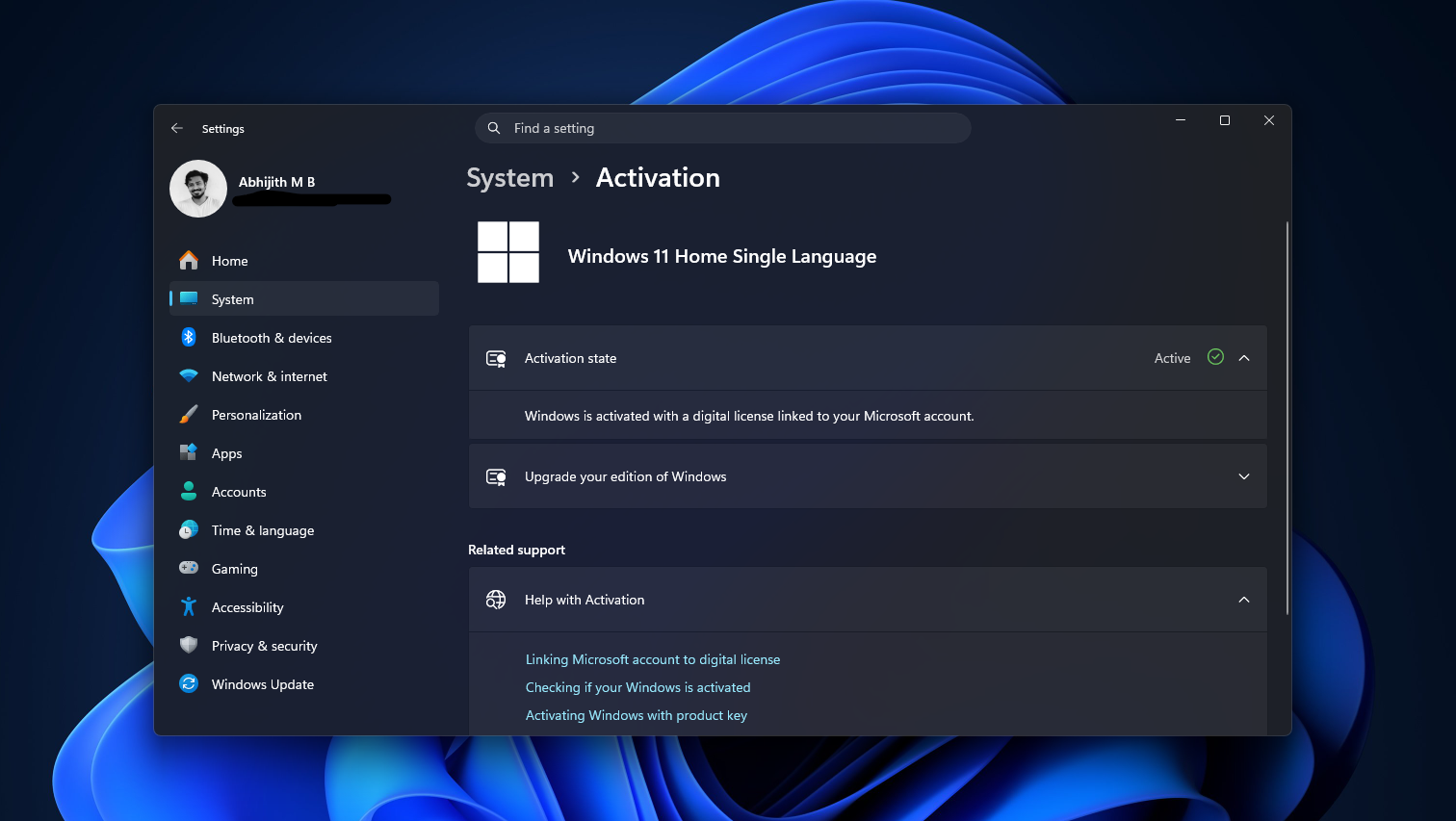 Windows est activé