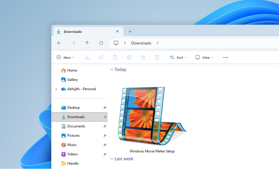 Windows Movie Maker 설치 파일