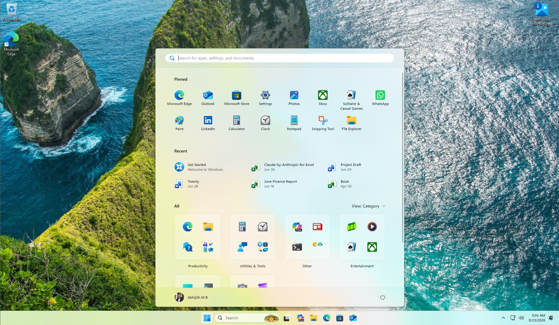 Fresh Windows 11 setup