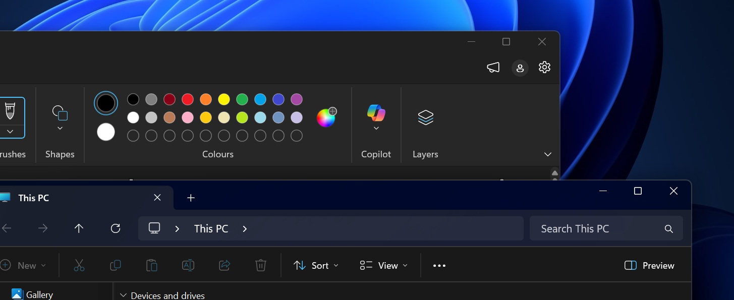Mica in File Explorer