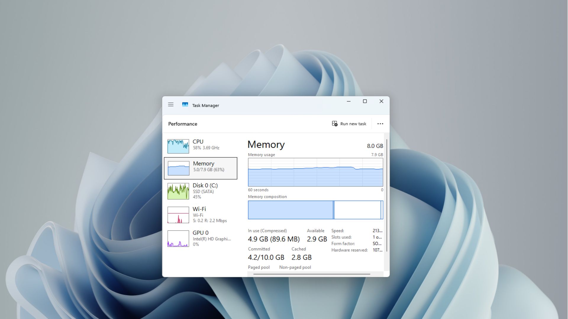 8GB RAM을 탑재한 PC