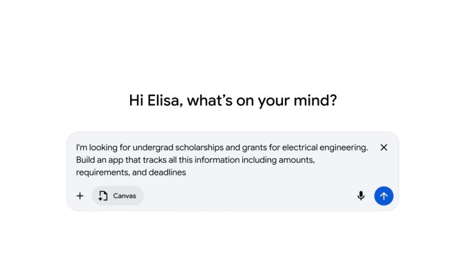 Canvas AI Mode in use