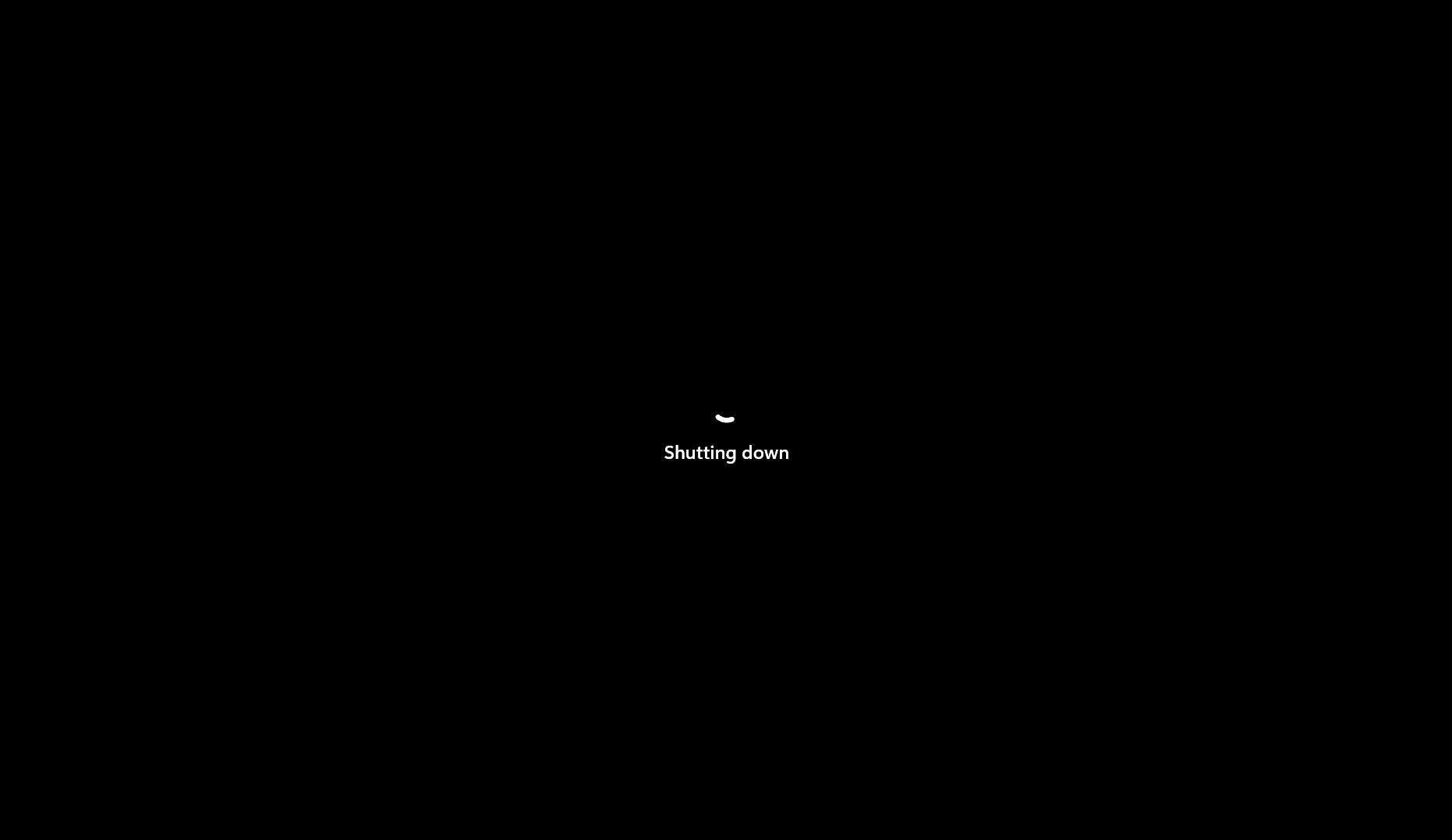 Windows Shut down animation