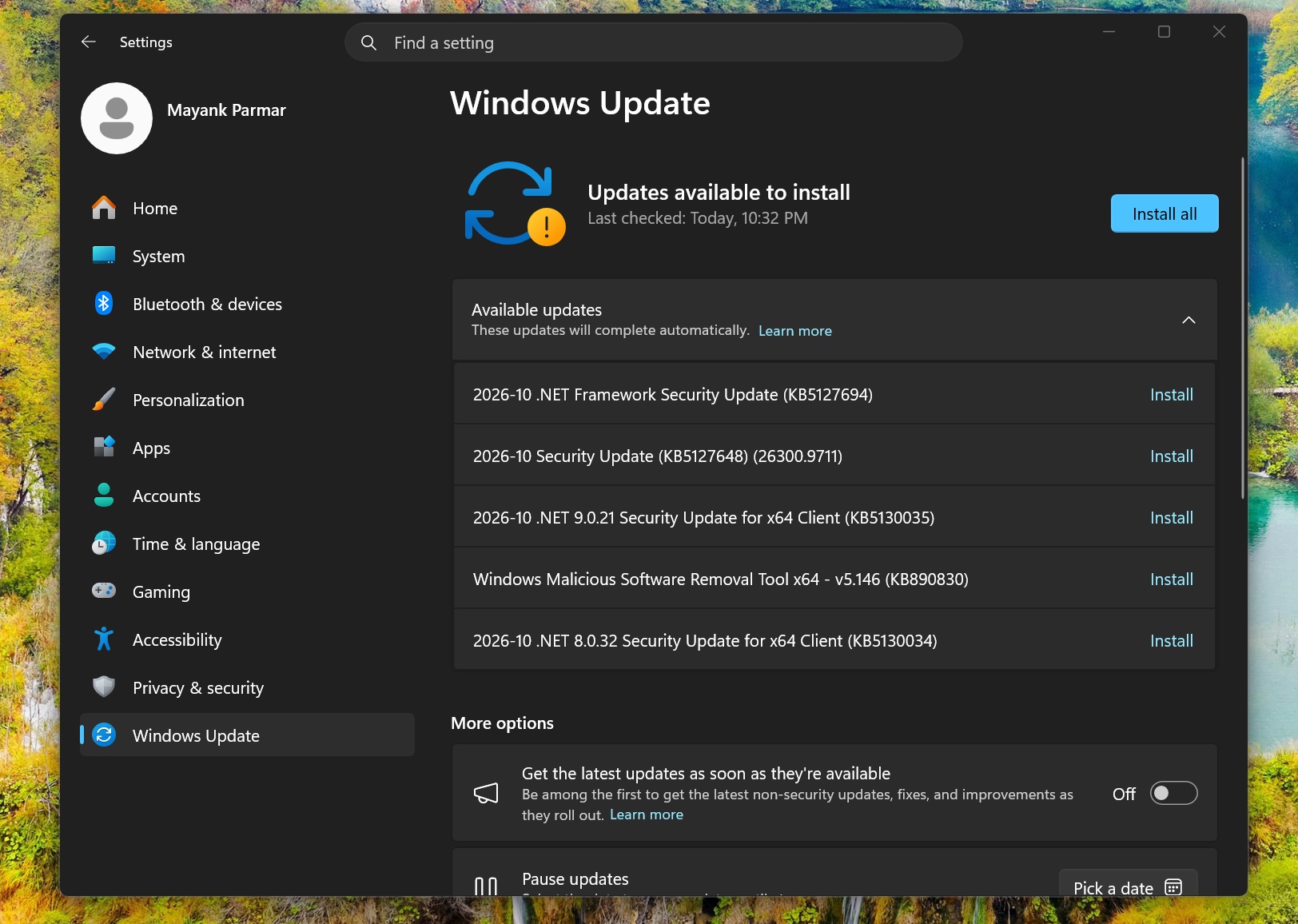 Download the Windows 11 October 2026 Update