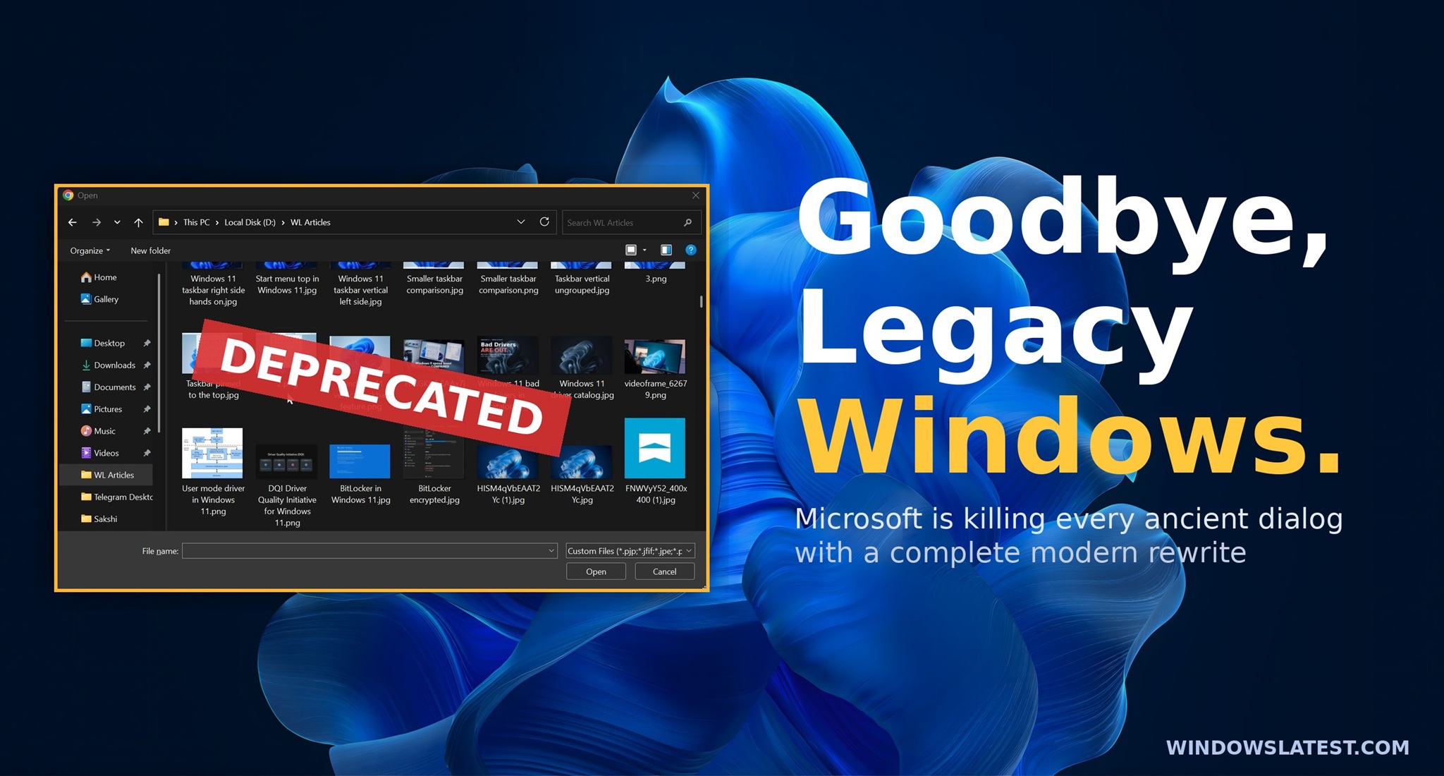 Microsoft ukončuje stará dialogová okna ve Windows 11 a nahrazuje je moderním přepisem, kopírování souborů je již hotové