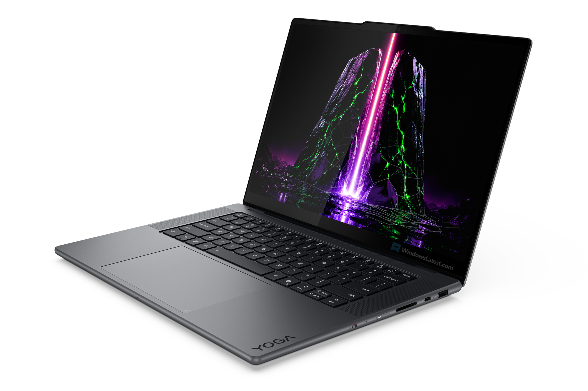 Vista lateral del Lenovo Yoga Pro 9n