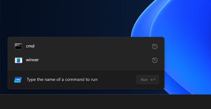 New modern Run dialog