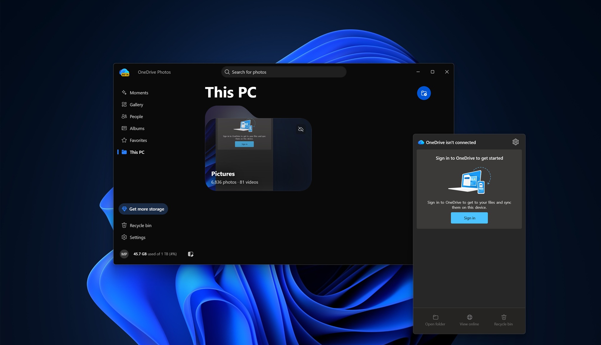 Windows 11 discreetly adds OneDrive Photos, offering face-scanning features with user consent