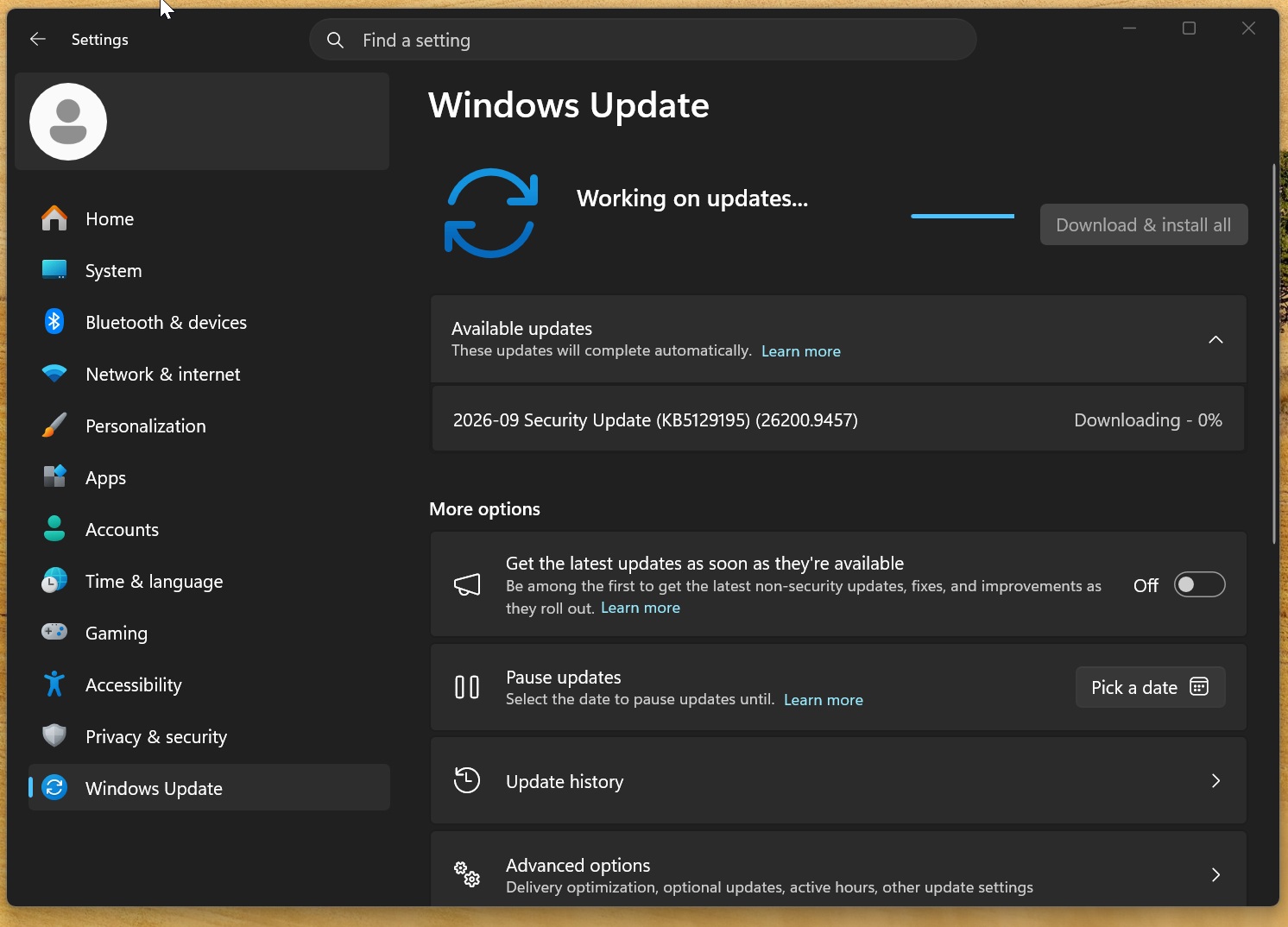 2026-09 Security Update (KB5129195) (26200.9457)