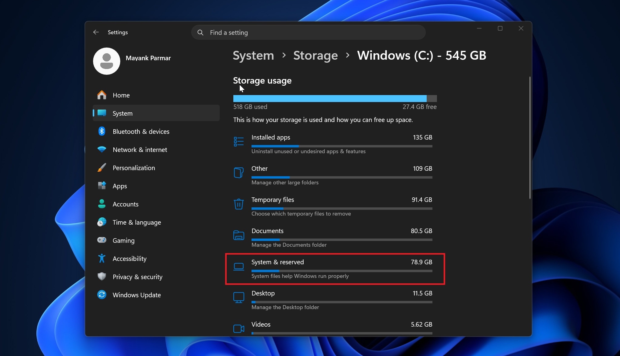 Archiviazione di Windows 11 utilizzata da CapabilityAccessManager