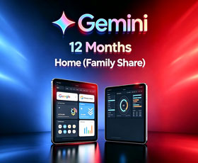 Official Google AI Gemini Home 12 Months (Family Share)