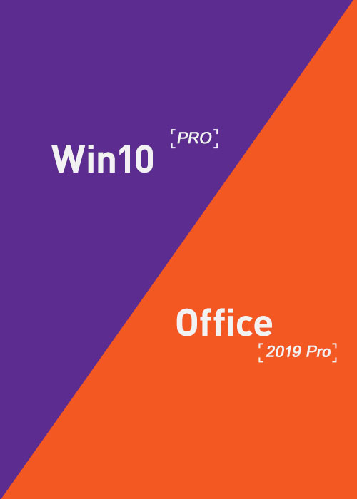 Official MS Win10 PRO OEM + MS Office2019 Professional Plus Keys Pack