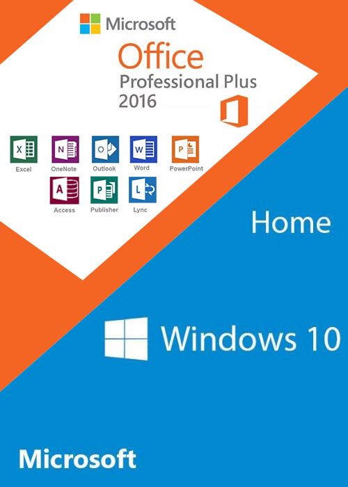Windows10 Home OEM + Office2016 Professional Plus CD Keys Pack