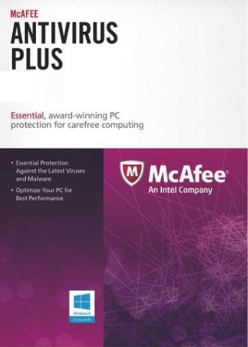 mcafee antivirus one year key