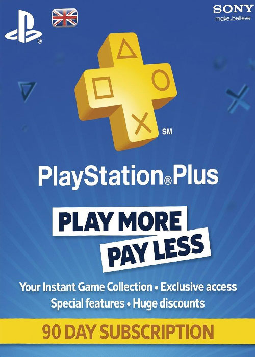 Playstation Plus 90 Days UK