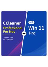 Official CCleaner Professional For Mac 1 Device 1 Year CD Key Global+MS Win 11 Pro  Pack