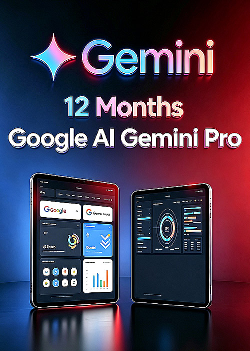 whokeys, Google AI Gemini Pro 12 Months