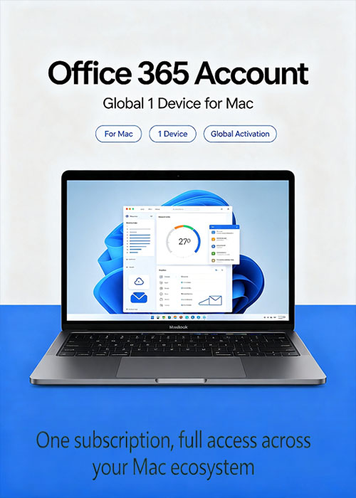 MS Office365 Account Globle 1 Device For MAC, Whokeys 