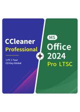 whokeys.com, CCleaner Professional 1 PC 1 Year CD Key Global+MS Office2024 Pro LTSC  Pack
