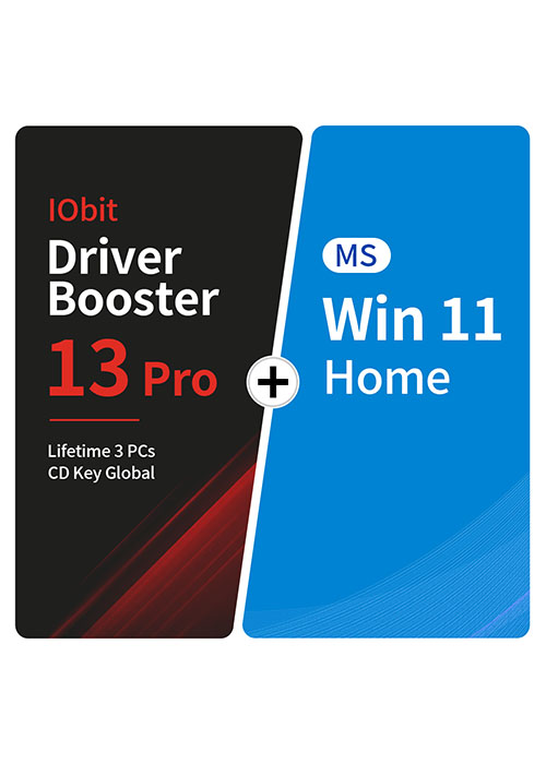 IObit Driver Booster 13 Pro Lifetime 3 PCs CD Key Global+MS Win 11 Home  Pack