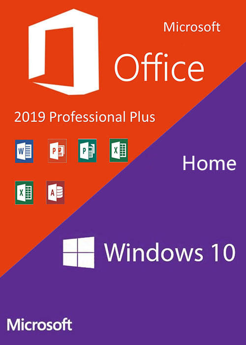 Windows10 Home OEM + Office2019 Professional Plus CD Keys Pack