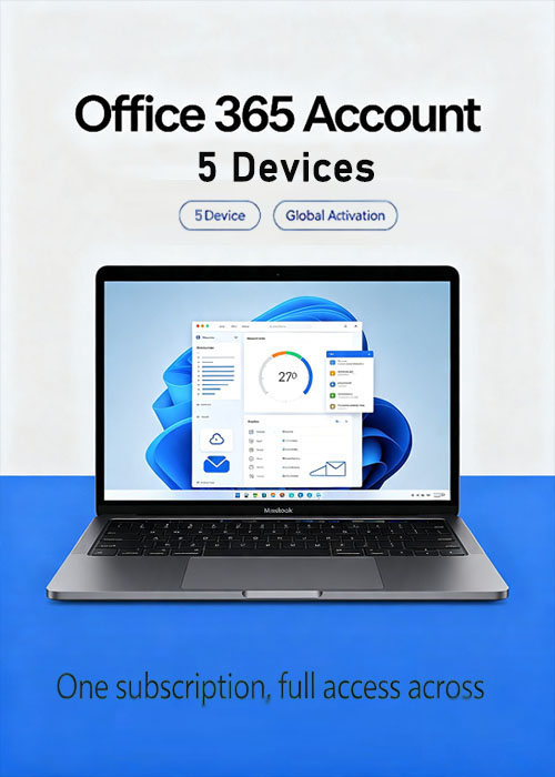 MS Office 365 Account Global 5 Devices, Whokeys 