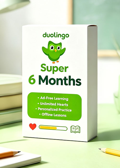 Super Duolingo 6 Months Subscription
